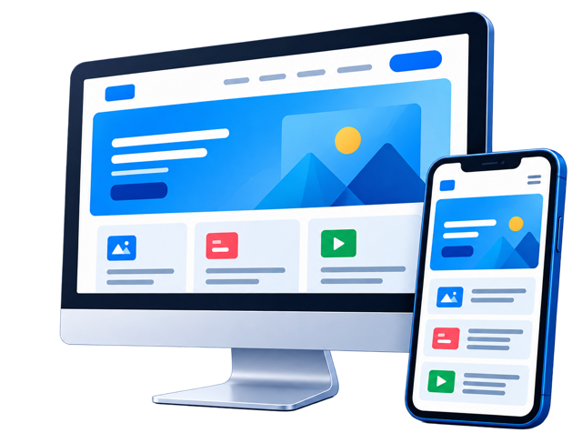 Website development illustration